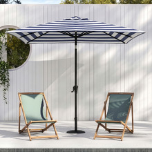 2.7 x 1.8m Brighton Striped Rectangular Market Umbrella