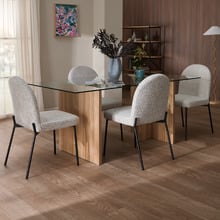 Herve Arch Upholstered Dining Chairs (Set of 4)