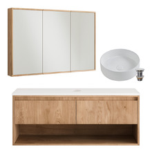 Mabel II 1200mm Wall Hung Vanity & Shaving Cabinet Package