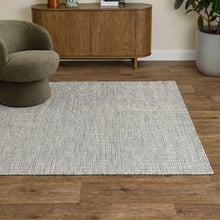 Smoke Skandi Hand-Woven Wool Rug