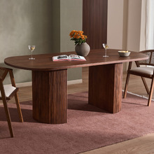 Anika Oval Mango Wood Dining Table