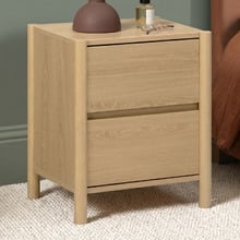 Mila 2 Drawer Bedside Table