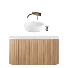 Nomad 900mm Vanity Package with Round Basin & Wall Mixer