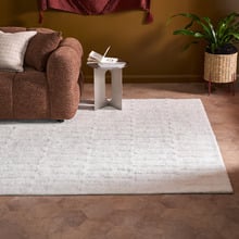 Cloud White Heather Hand-Woven Wool Rug