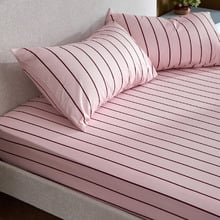 Juno Stripe Australian Cotton Fitted Sheet Set