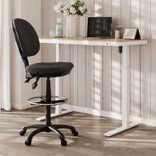Dylan Drafting Chair & Leo Sit & Stand Desk Set