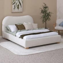 Paloma Boucle Gas Lift Storage Bed