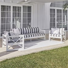 5 Seater Hamptons Outdoor Sofa Set