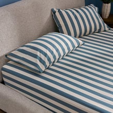 Sutton Cotton & Linen Fitted Sheet Set