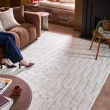 Cloud White Heather Hand-Woven Wool Rug
