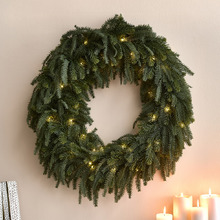 70cm Norfork Pine LED Christmas Wreath