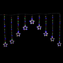 242 LED Star Drop Christmas Curtain Lights