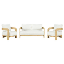 4 Seater Bellara Eucalyptus Wood Outdoor Lounge Set