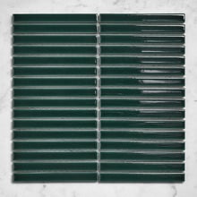 Reid Gloss Forest Green Kit Kat Porcelain Mosaic Tile