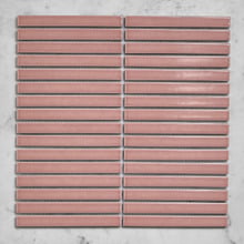 Reid Gloss Blush Kit Kat Porcelain Mosaic Tile