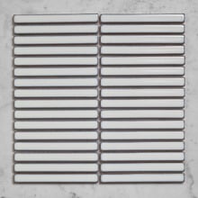 Reid Gloss White Kit Kat Ceramic Mosaic Tile