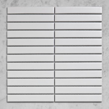 Scout Matte White Kit Kat Ceramic Mosaic Tile