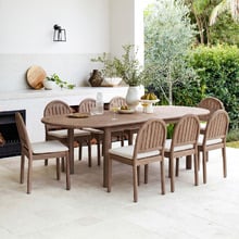 8 Seater Corfu Outdoor Extendable Dining Set