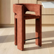 69cm Frederik Velvet Bar Stool