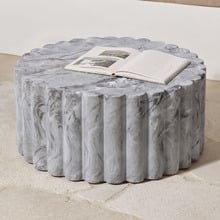 Flora Marble-look Outdoor Coffee Table