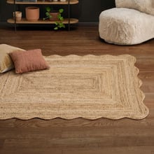 Nancy Hand-Woven Jute Wavy Rug
