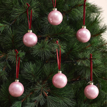 High-Gloss Glass Christmas Baubles (Set of 6)