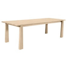 Crescent Eucalyptus Wood Outdoor Dining Table
