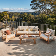 6 Seater Crescent Outdoor Lounge Set