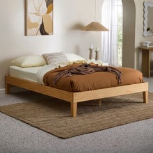 Natural Beckham Premium Wooden Bed Base