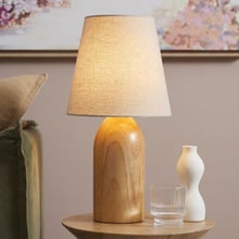 Briar Rubberwood Table Lamp