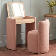 2 Piece Elsie Upholstered Dressing Table & Chair Set