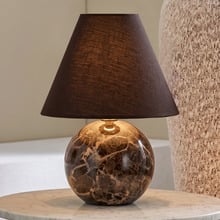 Riva Chocolate Marble Table Lamp