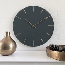 Charcoal Luca Silent Wall Clock