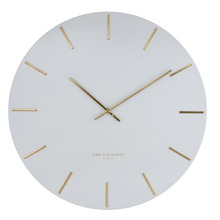 White Luca Silent Wall Clock