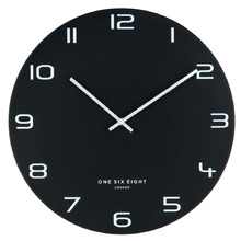 Black Nero Metal Wall Clock