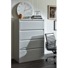 White Luca Silent Wall Clock