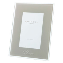 Cool Grey Minerva Glass Photo Frame
