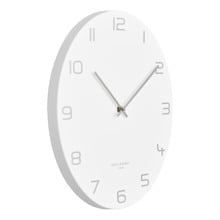 White Bianca Metal Wall Clock