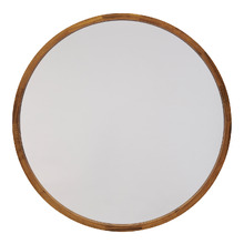 Tina Round Wooden Mirror