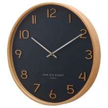 Petrol Blue Wallace Silent Wall Clock