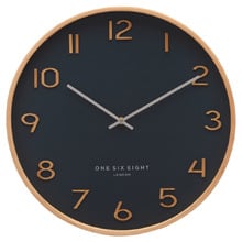 Petrol Blue Wallace Silent Wall Clock