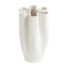 White Aurora Ceramic Vase