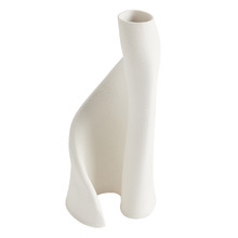 White Luna Ceramic Vase