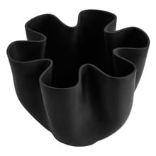 27cm Black Bailey Ceramic Vase