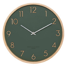 Olive Green Scarlett Silent Wall Clock