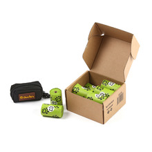 12 Roll Biodegradable Dog Poo Bag Set with Dispenser