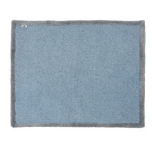 Blue & Grey Reversible Faux Fur Winter Dog Blanket