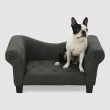 Charcoal Luxe Dog Sofa