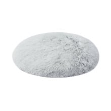 Shaggy Faux Fur Round Pet Mat