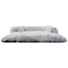 Shaggy Faux Fur Bolster Sofa Protector & Dog Bed